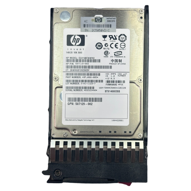 HP 507129-002 418399-001 375863-009 146G 10K SAS 2.5寸硬盘