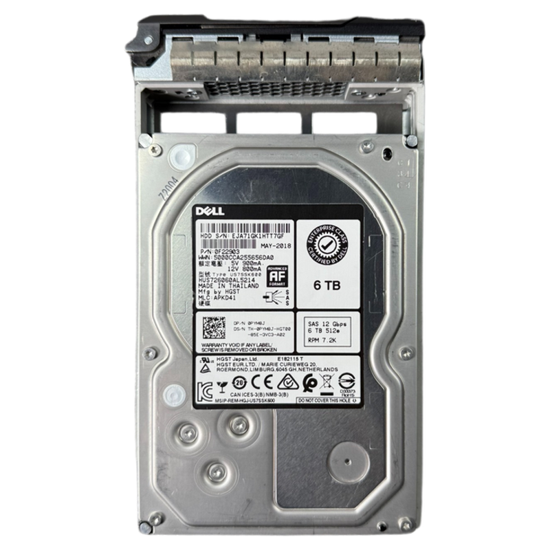 Dell戴尔 0PYM8J HUH726060AL5214 6T 7.2K SAS 12Gb服务器硬盘