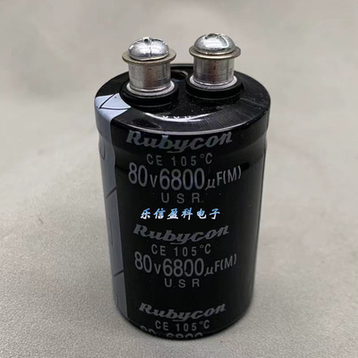 全新80V6800UF 进口音频音响 滤波螺丝脚电解电容 100v 35*60/80
