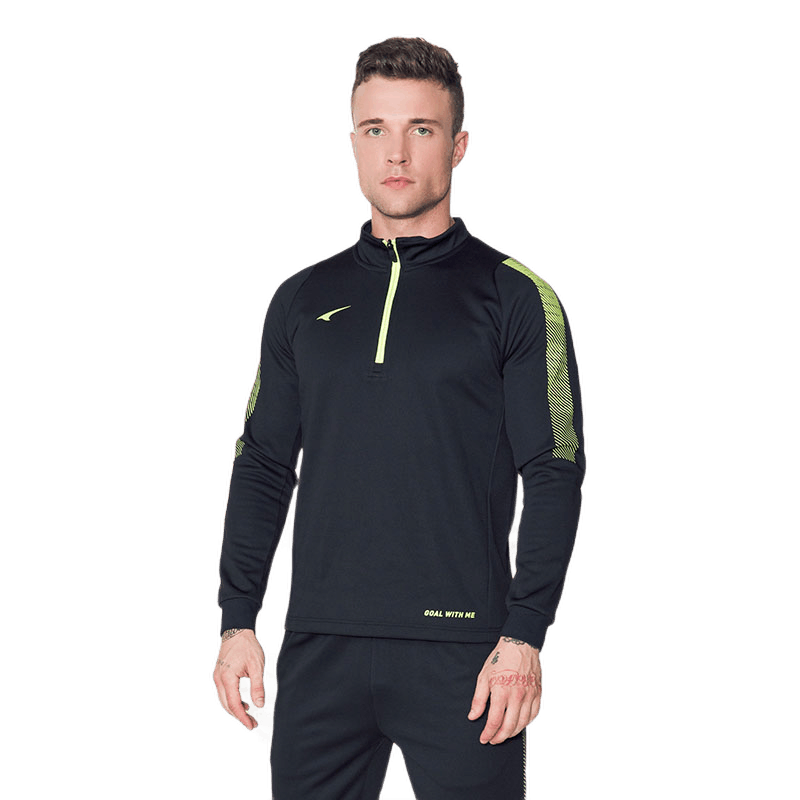2021秋冬锐克足球长袖训练服 半拉链训练运动上衣外套男 r09544