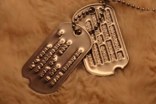 深凹版身份牌二战美款狗牌DOGTAG