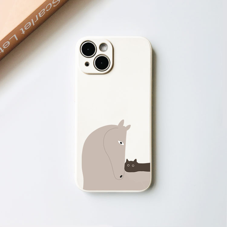 适用苹果17pro液态简约可爱轻奢