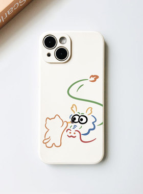 原创猫猫画龙点睛苹果16pro手机壳适用华为p40/Pura70荣耀100vivox90创意s18小米15note13软reno11一加13硅胶