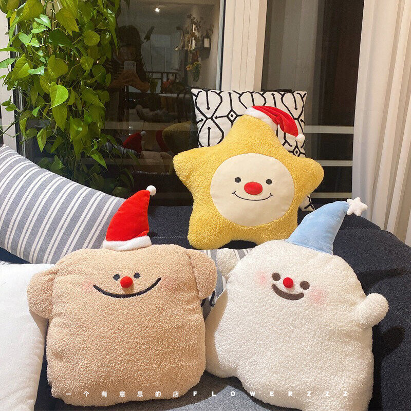 可爱精灵毛绒玩偶抱枕靠垫女礼物