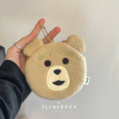 小熊毛绒零钱包卡包收纳包挂件