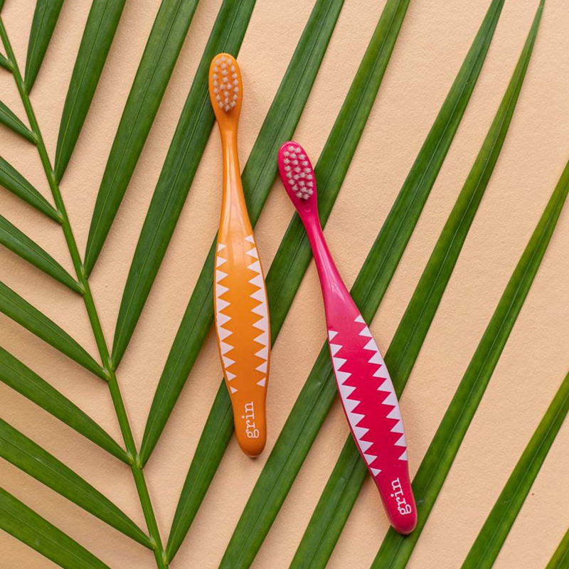 进口儿童牙刷6岁以上软毛Grin