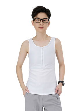 JSBOY竹炭束胸透气拉链长款大码高弹收腹显瘦塑身上衣薄款