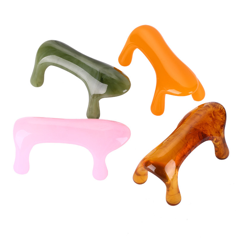 经络按摩器颈椎脊椎背部按摩狗大号树脂蜜蜡琥珀魔蝎刷伴侣