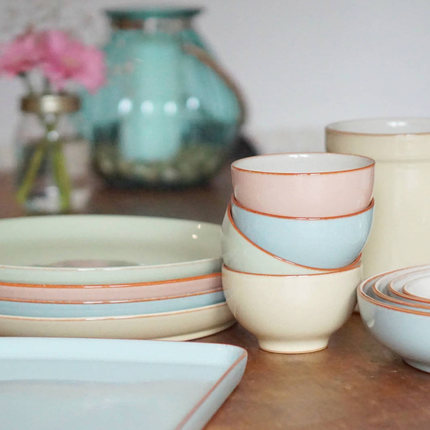清仓正品英国进口Heritage手工炻器复古小浅碗Denby专柜现货