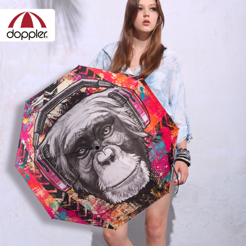 Morden Art Pope Art Graffiti Long handle fold Umbrella Austria Imported Doppler goods in stockin the Home Daily , Umbrella/Rain gear/Rain/Moistureproof , Umbrella  category - from Buy2taobao.com to provide professional Taobao agent buy service