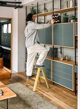 Metaphys Lucano双侧2步梯凳铝合金家用梯日本Hasegawa长谷川现货