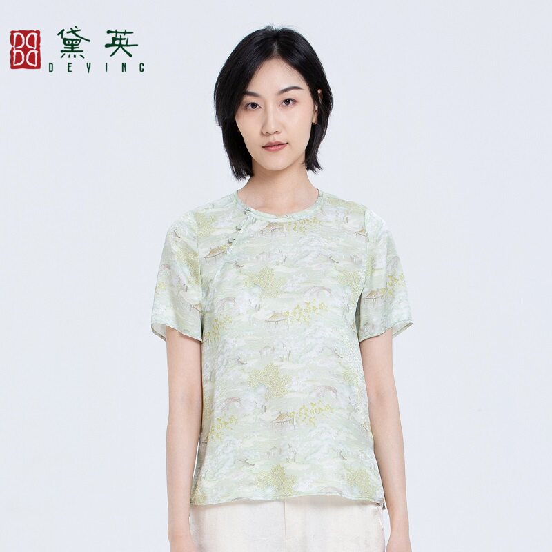黛英夏季新款简约时尚百搭款小衫 SAO2575
