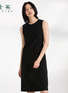黛英秋季新品简约时尚休闲百搭款连衣裙 LAN3224B