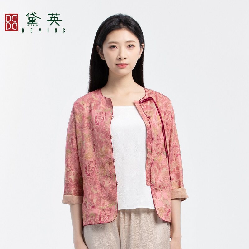 黛英夏季新品简约百搭民族风款外套 WAP2155