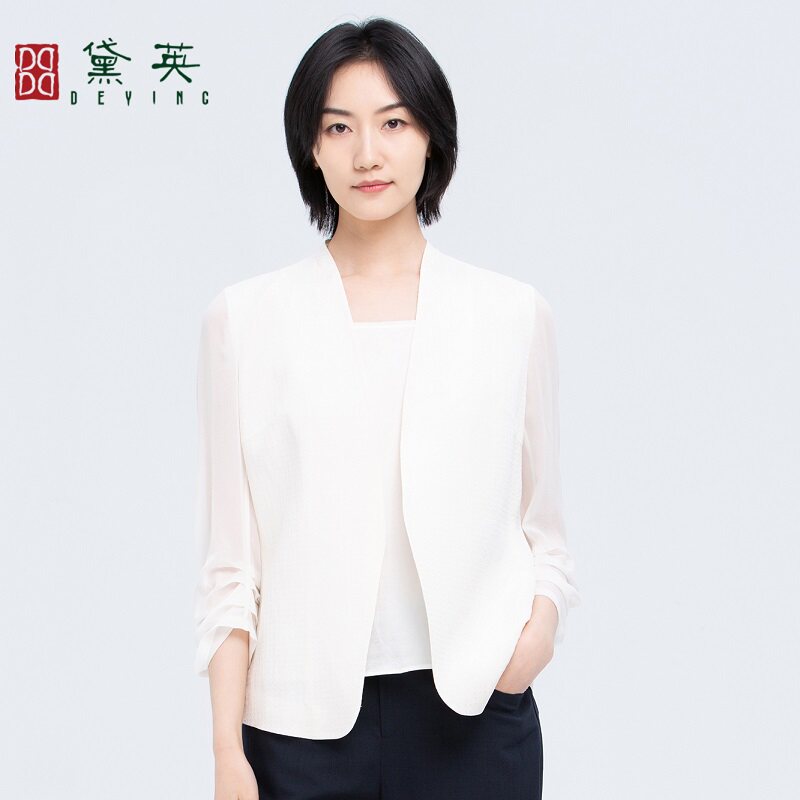 黛英夏季新款简约时尚百搭款西服 XAO2097