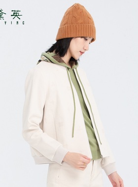 黛英冬季新品简约时尚休闲百搭款外套 WAN4019