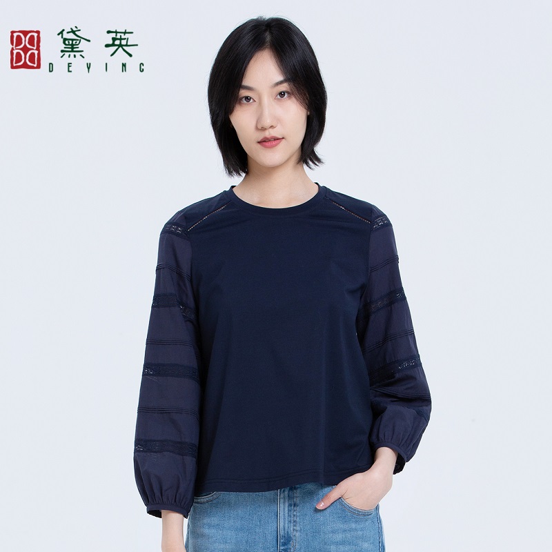 黛英秋季新品简约时尚百搭款T恤 TAO2600