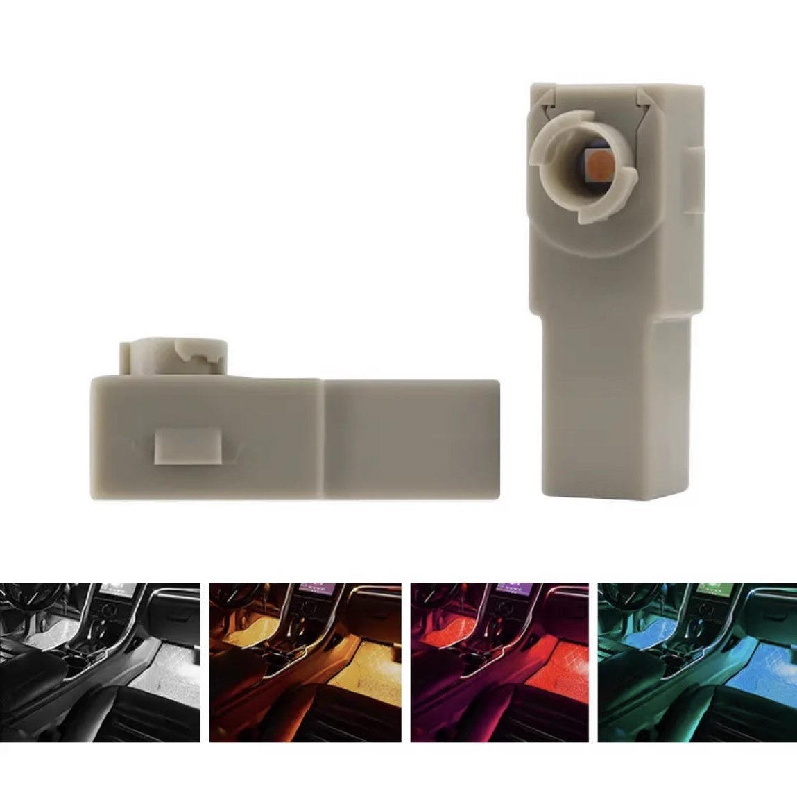 适用于丰田皇冠凯美瑞脚底氛围灯雷凌卡罗拉RAV4LED脚窝灯