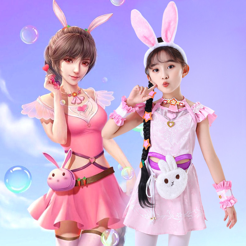 斗罗大陆儿童版小舞cos服套装女童动漫小五真人衣服生日礼物套装