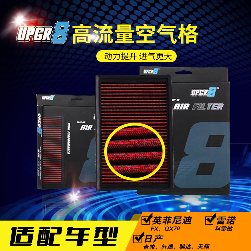 高流量风格空气滤芯适配新轩逸骐达蓝鸟科雷傲颐达Sanny贵士逍客