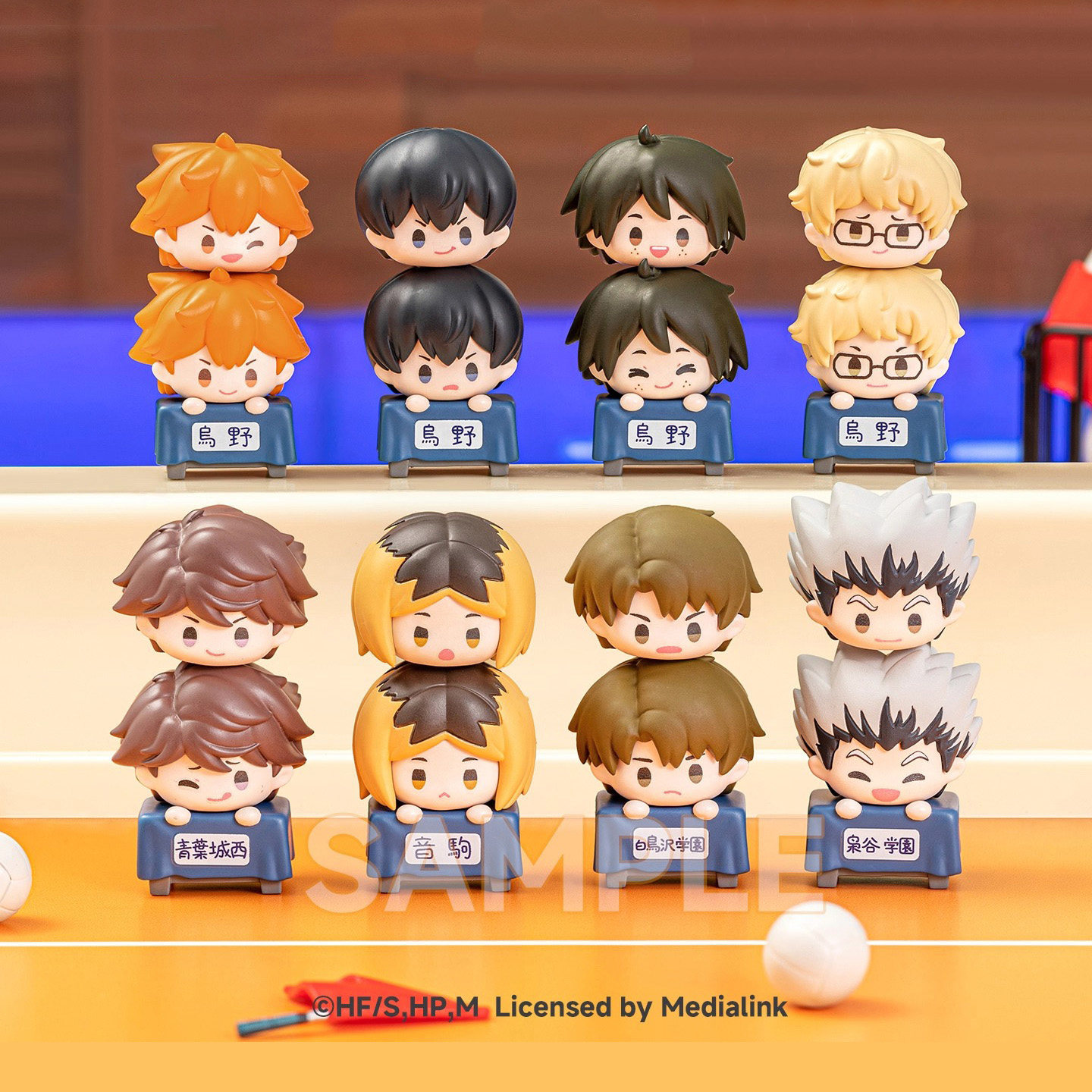 正版排球少年运动叠叠乐盲袋盲盒萌粒手办公仔潮玩摆件周边礼物