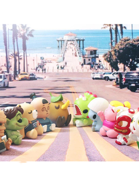 UNBOX FRIENDS WAVES 2盲盒 雨衣小象2代潮玩手办公仔摆件礼物