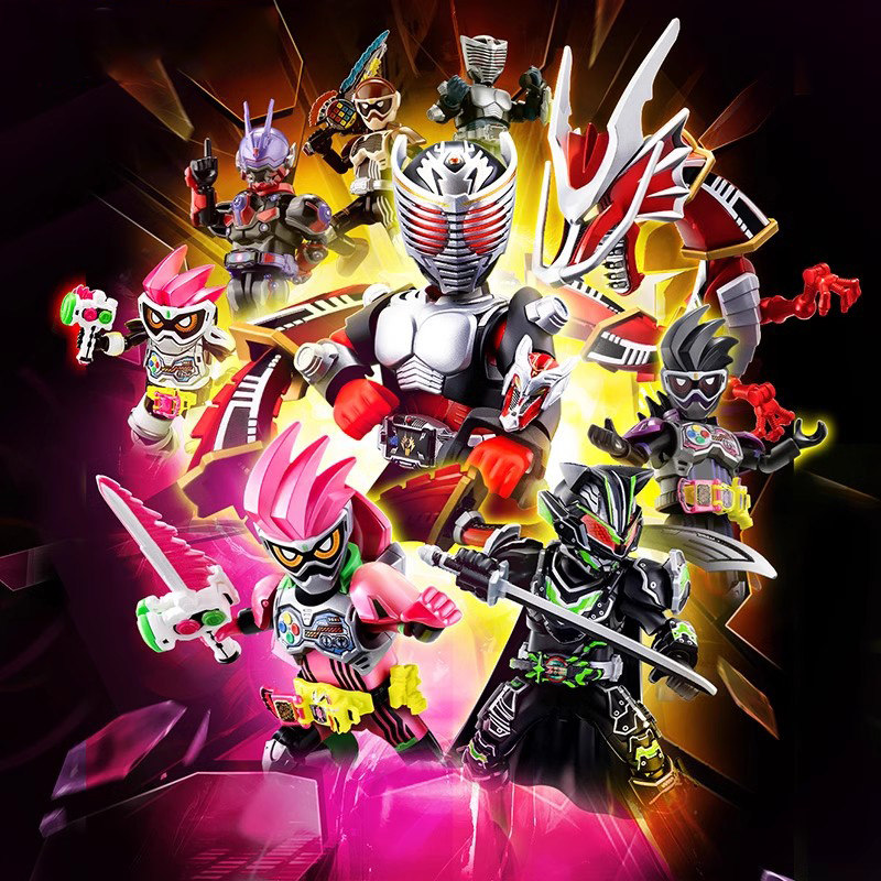 正版布鲁可积木人假面骑士群星版第3弹生存游戏盲盒玩具公仔礼物