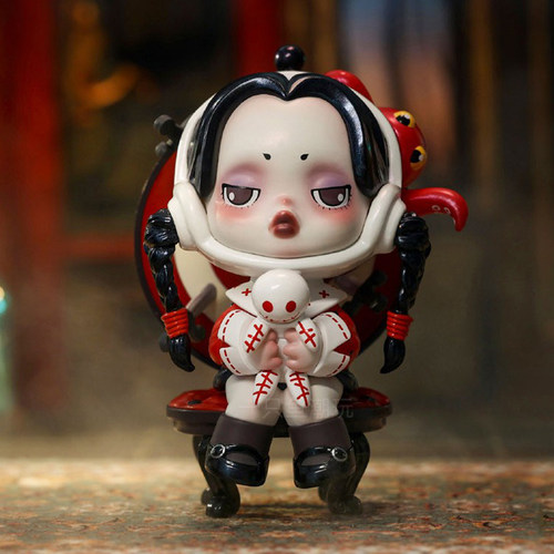 正版SKULLPANDA亚当斯一家盲盒