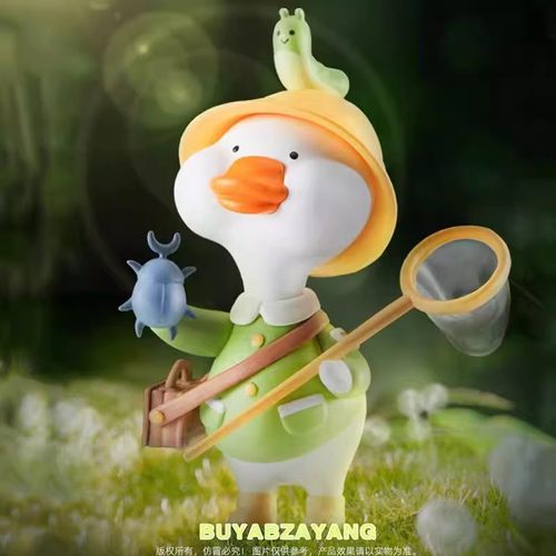 不鸭不咱样和躺平说不鸭盲盒摆件