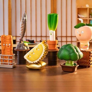 Man搞怪玩具手办公仔摆件 The 正版 盒凸人食物日常系列盲盒What