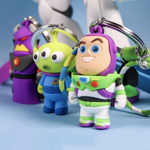 HEROCROSS玩具总动员钥匙扣盲盒迪士尼三眼仔挂饰挂件公仔礼物