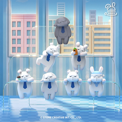 星期一的布鲁斯贴贴系列盲盒摆件