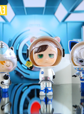 19八3潮玩公社银河旅客联名盲盒艾比茹拉博尔凸仔Amber小牙弟手办