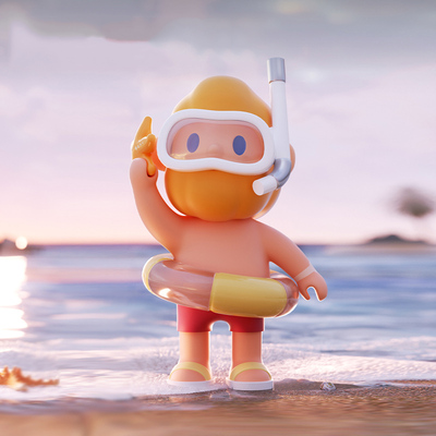 正版FARMERBOB海岛盲盒公仔摆件