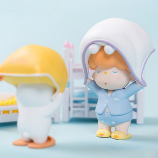 正版睡意岛系列盲盒可爱少女手办潮玩小男孩公仔摆件娃娃礼物