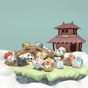 正版 有兽焉迷你趴趴公仔盲袋萌粒盲盒非人哉潮玩手办摆件周边礼物