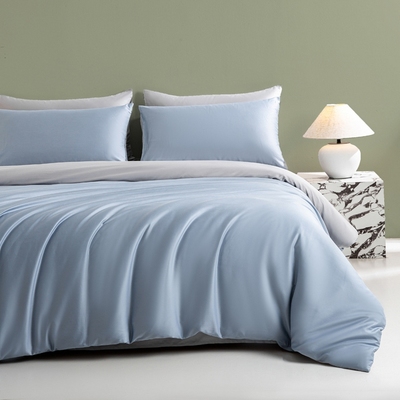 2025新款60s全棉长绒棉四件套纯色贡缎纯棉被套床笠款三件套