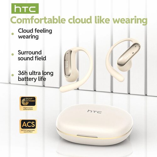 Wireless Earbuds HTC NE52 AI Translate Bluetooth Earphones