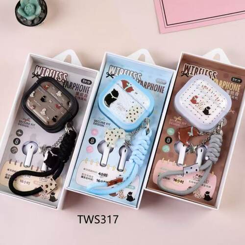 耳朵先森TWS-317新品幸运猫咪TWS蓝牙耳机立体声中英文切换蓝牙