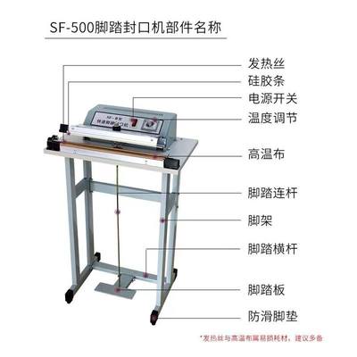厂家现货供应快速脚踏封口机铝箔袋封切机塑料袋薄膜塑封机