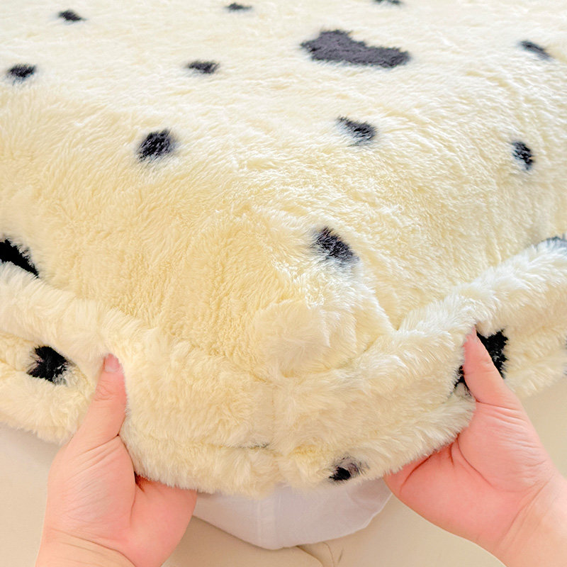 保暖兔毛绒床笠2025新款冬季加绒床垫套牛奶珊瑚绒防滑保护罩床罩