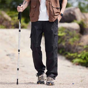 夏季 秋春季 休闲宽松速干长裤 裤 2026新款 男款 子男士 直筒工装 冲锋裤