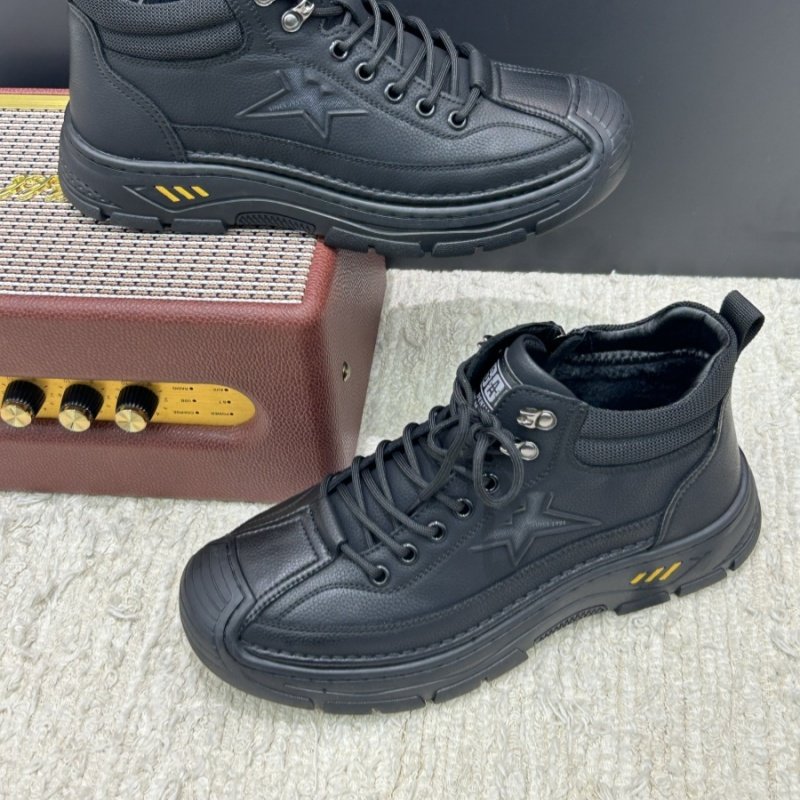 2025新款男棉鞋冬季加绒保暖休闲鞋防滑中老年不罢休雪地靴运动男,流行男鞋,棉鞋,淘宝优惠券,粉丝福利购,淘宝优惠卷