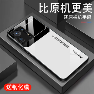 civi镜面玻璃1s潮男5g防摔炫酷高级创意套全包个性 适用小米mix4手机壳MI 3新款 超薄硅胶简约Lens外壳 mix2