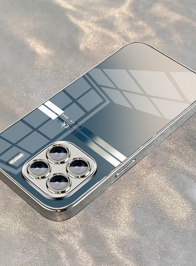 适用小米15手机壳MI14pro新款xiaomi13Ultra电镀银玻璃12x高级感11Pro蓝渐变色10s全包防摔12SPRO男女保护套