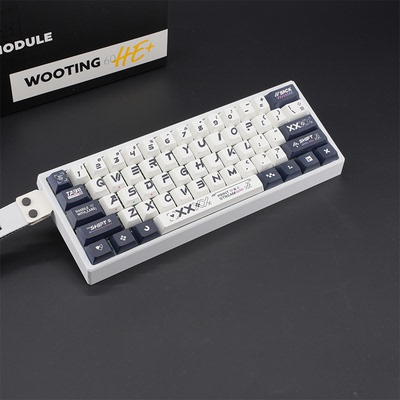 WOOTING 60HEV2满改-白船壳-印花集