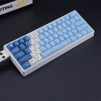 WOOTING 60HEV2满改-白船壳-雪女