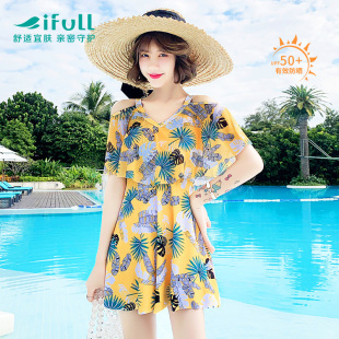 微胖mm女孩保守连体泡温泉 遮肚显瘦大码 宜肤泳衣女新款 2026时尚