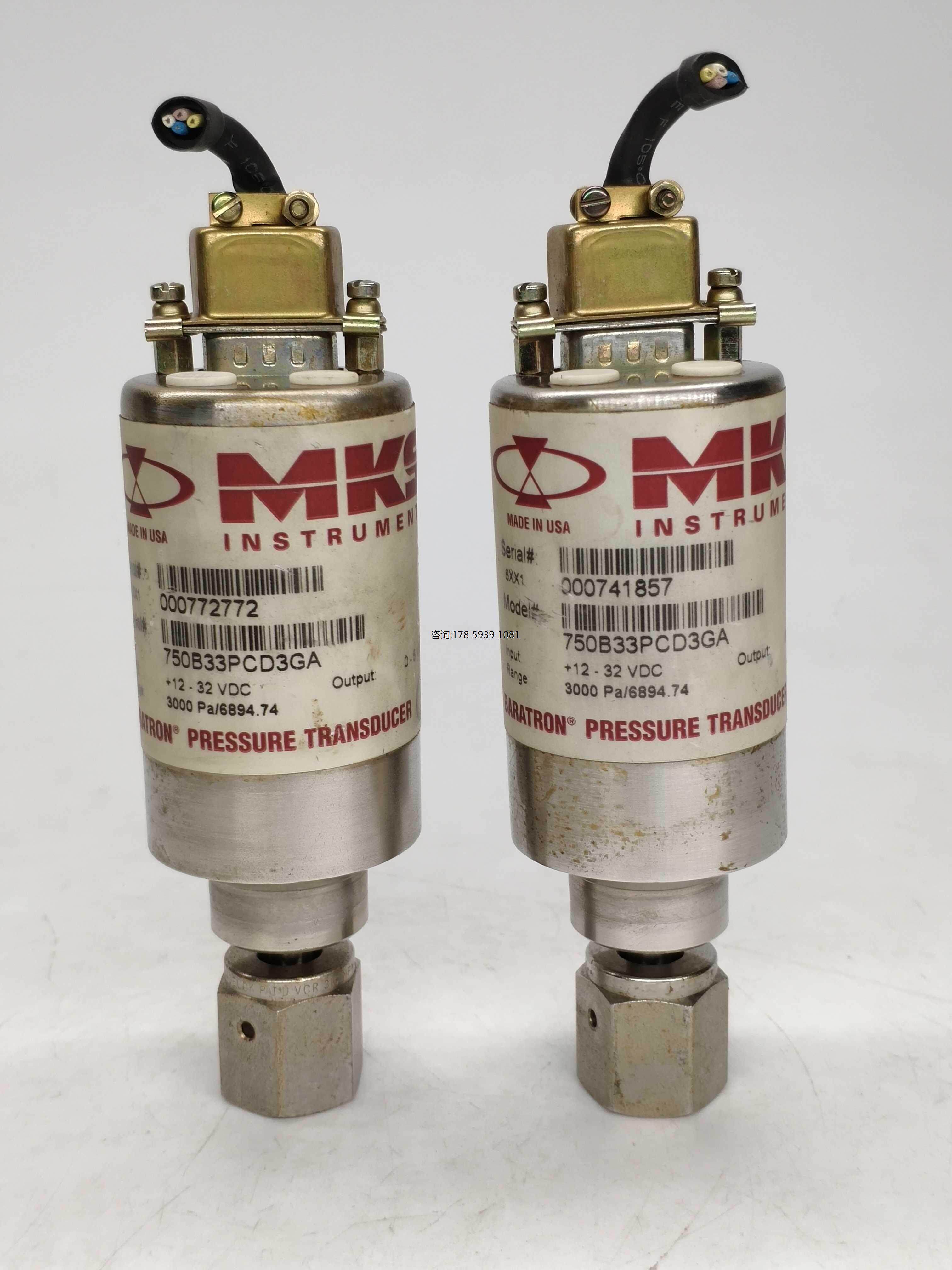 mks真空计750b33pcd3ga 3000pa/6894.74