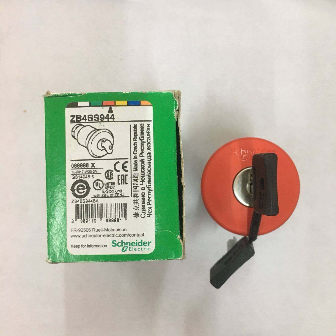施耐德进口捷克产急停按钮头带钥匙zb4bs944进口施耐德全系列